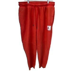 Jordan Flight Fleece Sweatpants. Jumpman Joggers. Track Red. Mens XL